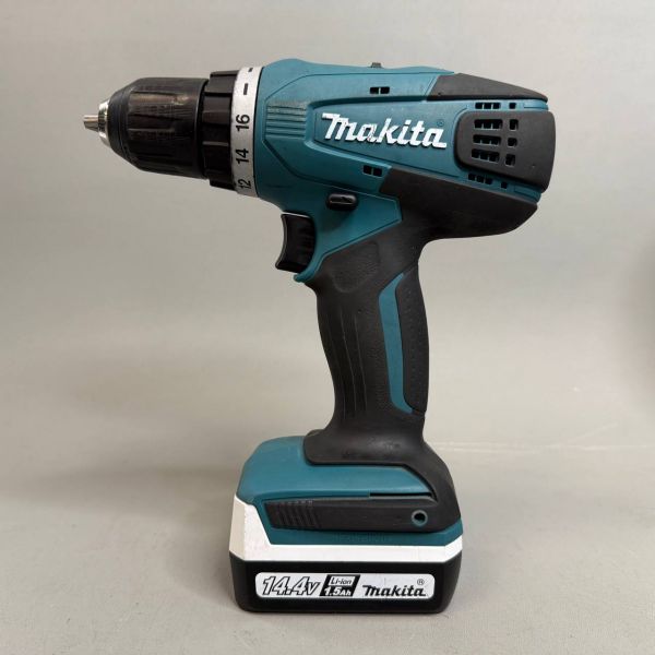 Дрель-шуруповерт Makita DF347DWE аккум. патрон: быстрозажимной (кейс в комплекте)
