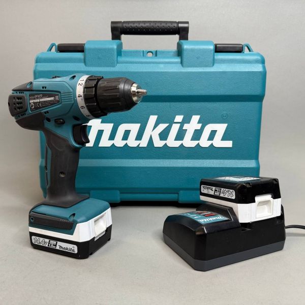 Дрель-шуруповерт Makita DF347DWE аккум. патрон: быстрозажимной (кейс в комплекте)