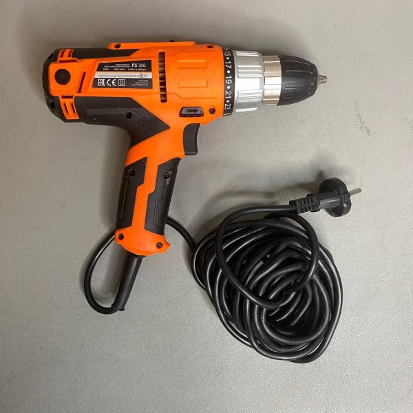 Дрель-шуруповерт сетевая PATRIOT FS 306, крутящий 35Нм, 300Вт