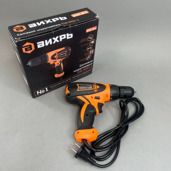 Шуруповерт сетевой Вихрь СШ-550/1, 550 Вт, безударный