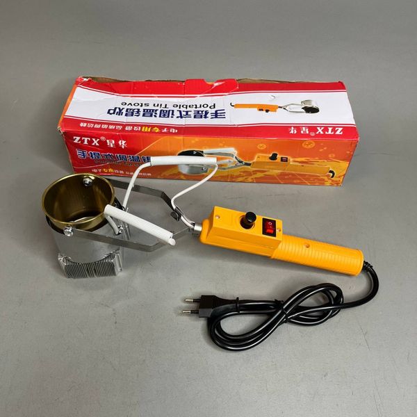 Тигель электрический для пайки GEALFIS  300Вт, ванночка для олова диаметр 70мм высота 70мм (до 450C)