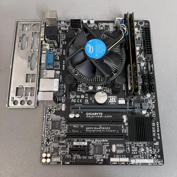 Комплект мат плата s-1151 H110+ i5-6500+8Gb + кулер