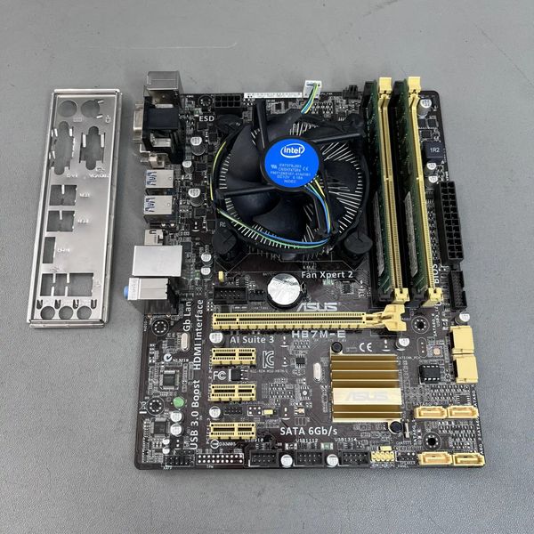 Комплект мат плата s-1150(H87) + i5-4670K +8Gb + кулер