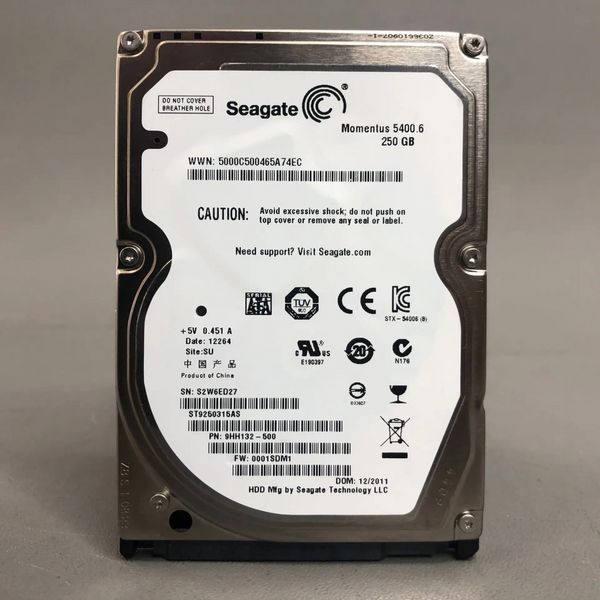 Жесткий диск Seagate ST9250315AS 250Gb 5400 SATAII 2,5