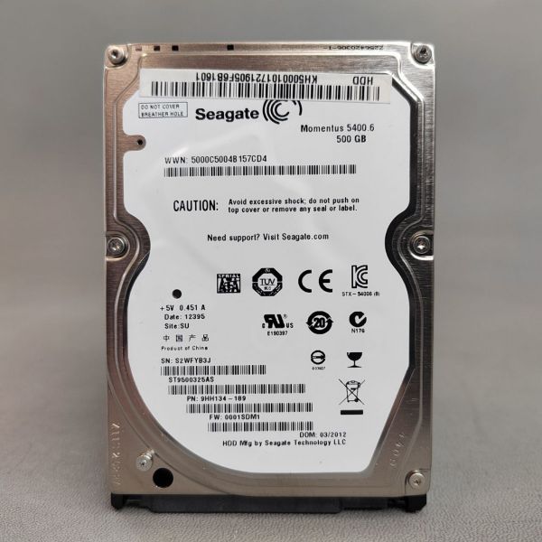Жесткий диск Seagate Momentus 500 ГБ ST9500325AS
