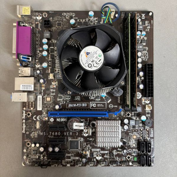 Комплект мат плата MSI H61M-P23(B3) s-1155 + Core i5 -2400 + 8Gb+ кулер