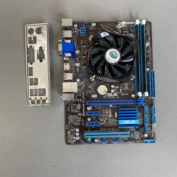 Комплект мат плата Asus b75m-a s-1155 + Core i5 -3470 + 8Gb+ кулер