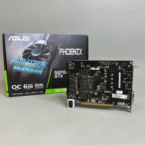 Видеокарта ASUS Phoenix GeForce GTX 1660 SUPER OC 6GB, PH-GTX1660S-O6G, Retail