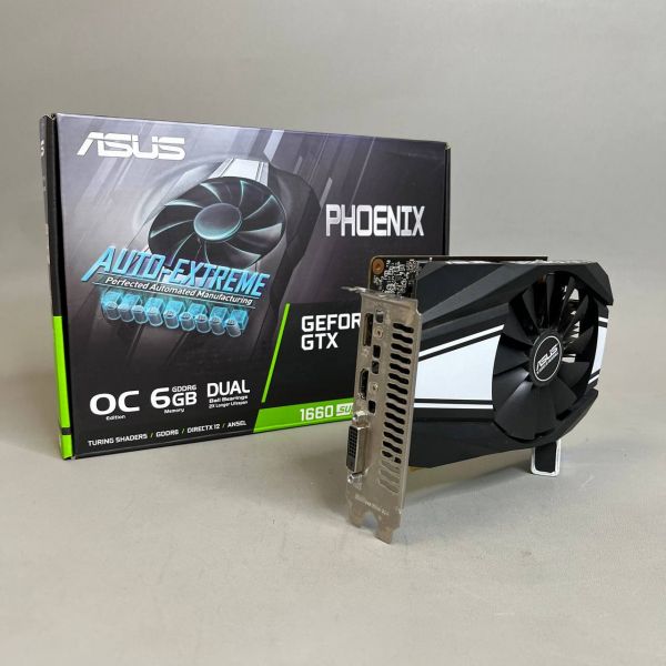 Видеокарта ASUS Phoenix GeForce GTX 1660 SUPER OC 6GB, PH-GTX1660S-O6G, Retail