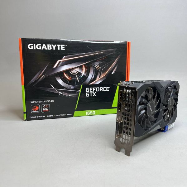 Видеокарта GIGABYTE GeForce GTX 1650 D6 WINDFORCE OC [GV-N1656WF2OC-4GD]