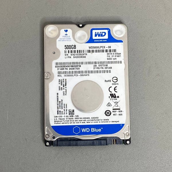 Жесткий диск WD Blue WD5000LPCX, 500ГБ, HDD, SATA III, 2.5
