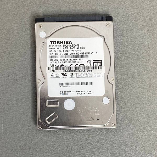 Жесткий диск Toshiba 750 гб MQ01ABD075