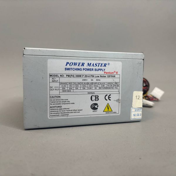 Блок питания Power Master PM 350 ATX(24+4) pin