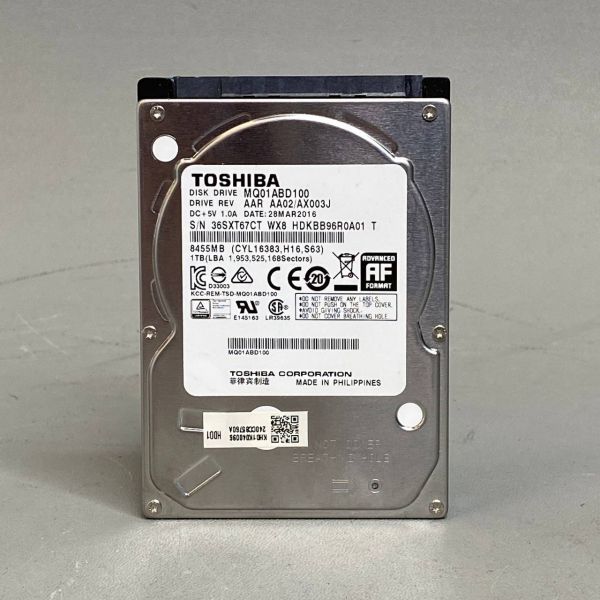 Жесткий диск Toshiba 1 тб MQ01ABD100