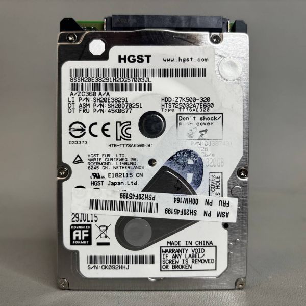 Жесткий диск HGST 320Gb (HTS725032A7E630)