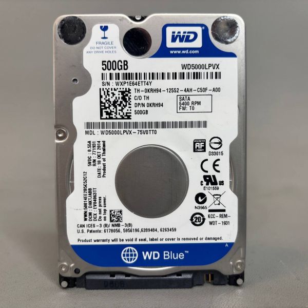 Жесткий диск Western Digital WD Blue 500ГБ WD5000LPVX