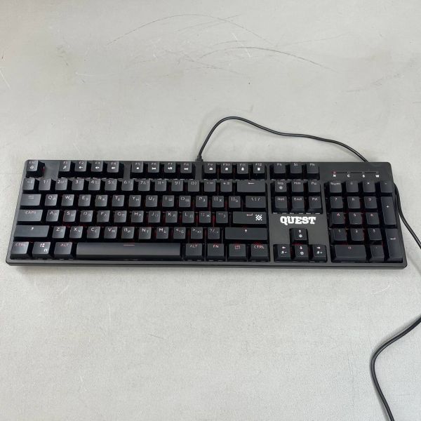 Клавиатура Defender Quest GK-596 45596, механическая, USB, подсветка, черная
