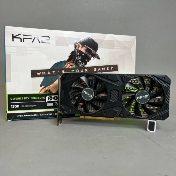 Видеокарта KFA2 GeForce RTX 3060 CORE 12Gb (LHR) [36NOL7MD1VOK]