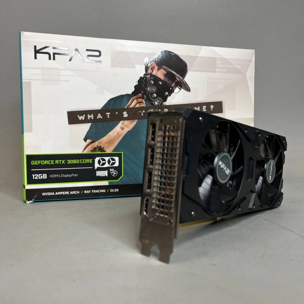 Видеокарта KFA2 GeForce RTX 3060 CORE 12Gb (LHR) [36NOL7MD1VOK]