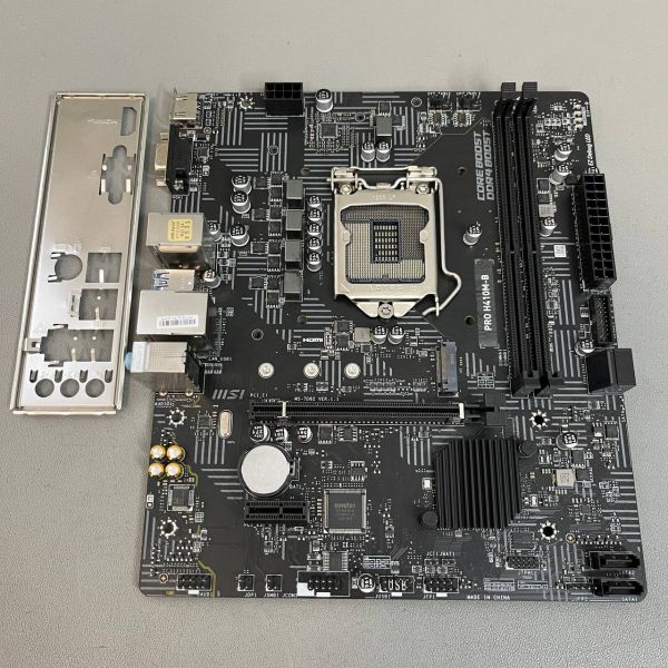Материнская плата MSI PRO H410m-b mATX, H510, LGA1200,2xDDR4,1xPCI-Ex16,1xPCI-Ex1,1xM.2,4xSATA3,4xUS