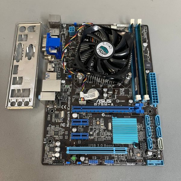 Комплект мат плата Asus b75m-a s-1155 + Core i5 -3330 + 8Gb+ кулер