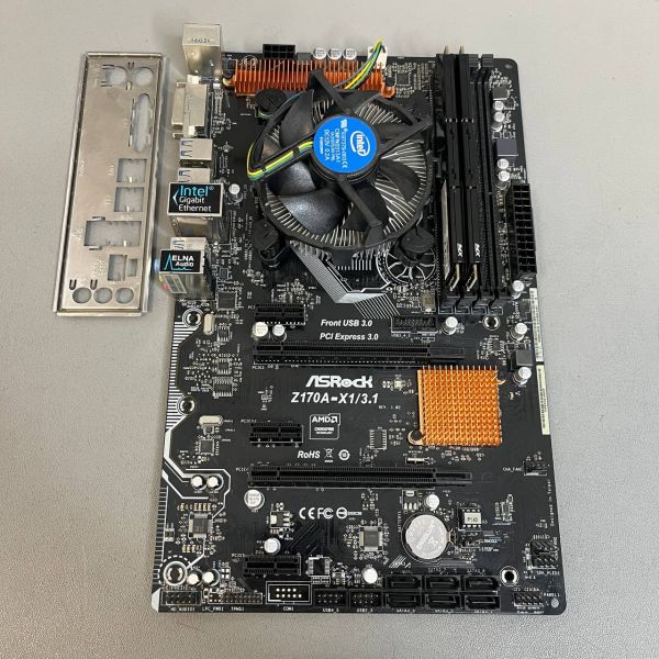 Комплект мат плата s-1151 Asrock Z170A-X1/3.1+ i5-6500 / 16Gb / кулер