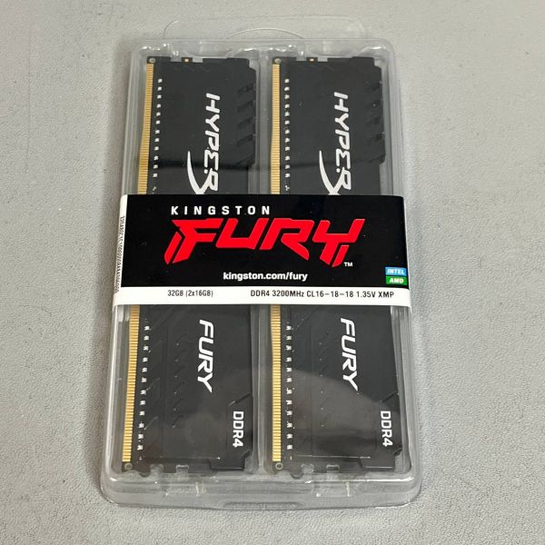 Оперативная память HyperX FURY Black DDR4 3200 МГц 2x8 ГБ (HX432C16FB3K2/16)