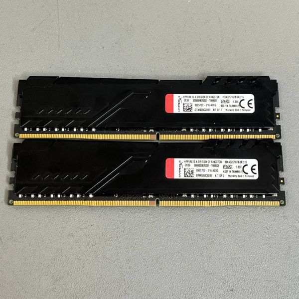 Оперативная память HyperX FURY Black DDR4 3200 МГц 2x8 ГБ (HX432C16FB3K2/16)