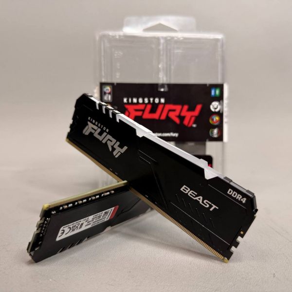 Оперативная память KINGSTON FURY Beast Black DIMM DDR4 32GB (2x16GB) 3733 MHz (KF437C19BB1K2/32)