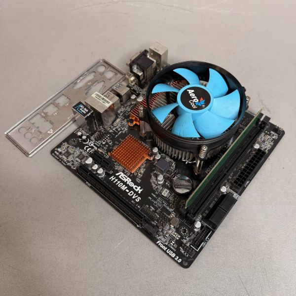 Комплект мат плата s-1151 H110+ i5-7400+8Gb + кулер