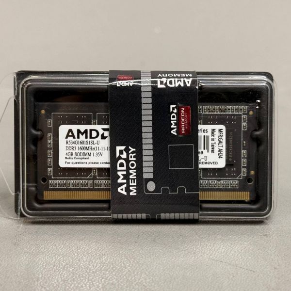 Оперативная память AMD R5 R534G1601S1SL-U DDR3L - 1x 4ГБ 1600МГц, для ноутбуков (SO-DIMM)