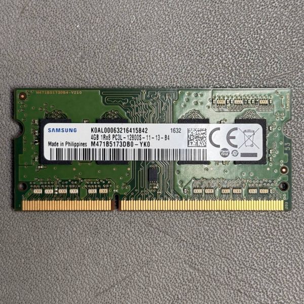 Оперативная память DDR3L 4Gb 1600 Mhz Samsung M471B5173DB0-YK0 So-Dimm PC3L-12800