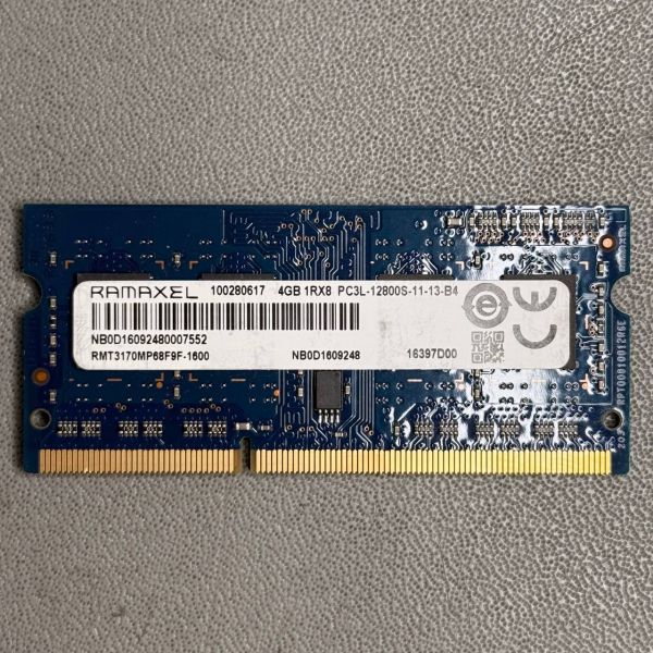 Оперативная память Ramaxel DDR3L SODIMM 4 ГБ RMT3170MP68F9F-1600