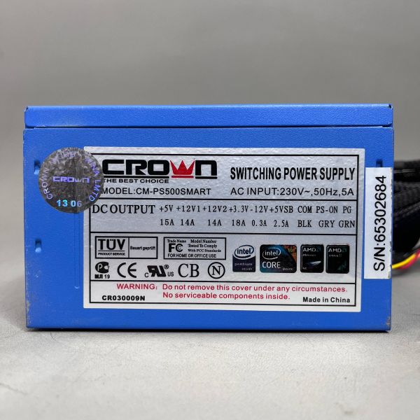 Блок питания Crown Micro CM-PS 500 SMART 500 Вт