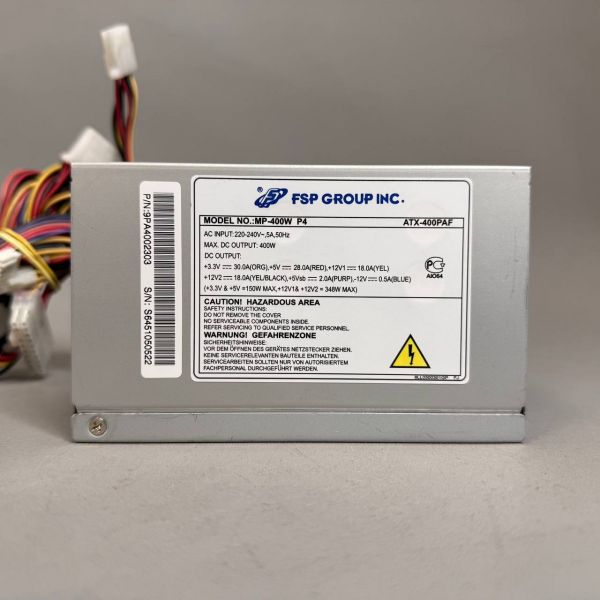 Блок питания FSP ATX-400PAF, 400Вт, 80мм