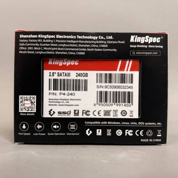 SSD диск Kingspec P4, 240Гб, 2.5