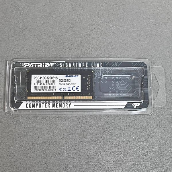 Оперативная память Patriot Signature PSD416G320081S DDR4 - 1x 16ГБ 3200МГц, для ноутбуков (SO-DIMM)