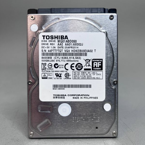 Жесткий диск Toshiba 500 гб MQ01ABD050