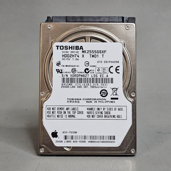 Жесткий диск Toshiba 250 гб MK2555GSXF