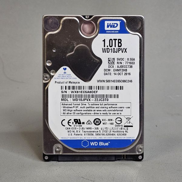 Жесткий диск Western Digital WD Blue WD10JPVX 1TБ