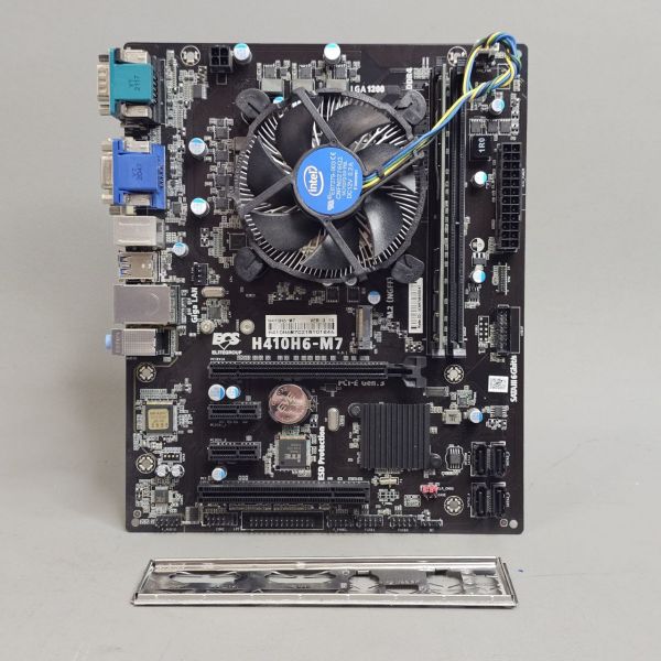 Комплект материнская плата ECS  H410H6-M7 + I3-10100+8gb+кулер