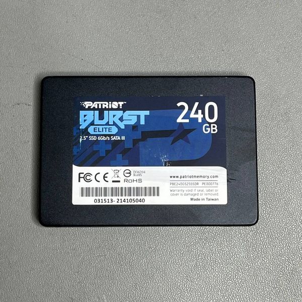 Накопитель SSD Patriot SATA-III 240GB PBE240GS25SSDR Burst Elite 2.5