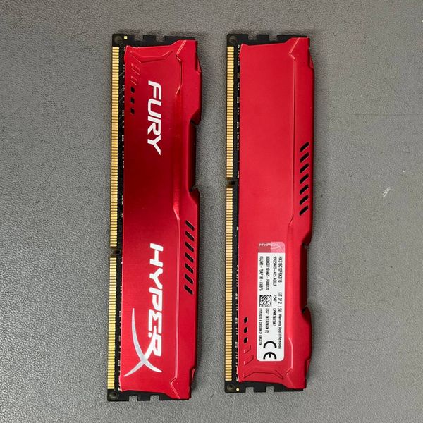 Оперативная память Kingston DDR3 16Gb (2x8Gb) 1600MHz pc-12800 HyperX FURY Red Series (HX316C10FRK2/16)