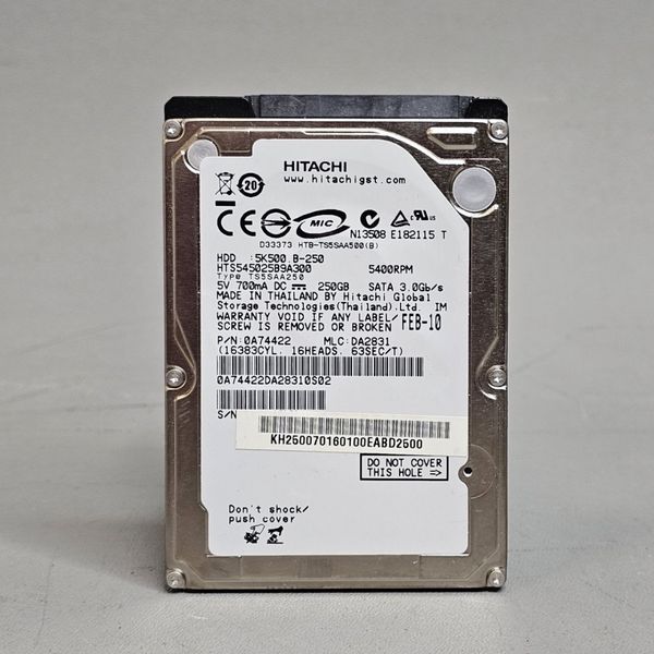 Жесткий диск HGST 250 ГБ HTS545025B9A300
