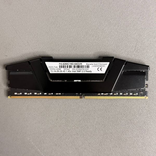 Оперативная память G.SKILL Ripjaws V DDR4 32 Гб, F4-4266C19D-64GVK