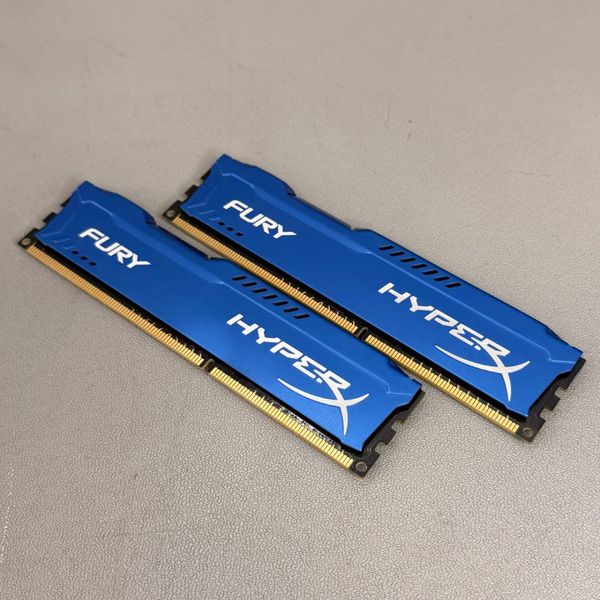 Оперативная память для компьютера HyperX Fury 8ГБ (4Гбх2) DDR3 1600 МГц DIMM HX316C10FK2/8 CL10