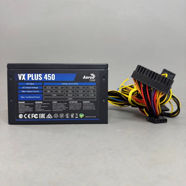 Блок питания AeroCool VX PLUS 450W [VX-450 PLUS] черный