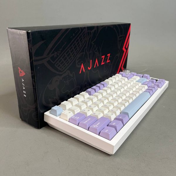 Клавиатура проводная + беспроводная AJAZZ AK820 Pro белая