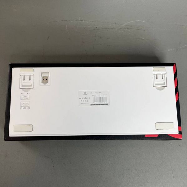 Клавиатура проводная + беспроводная AJAZZ AK820 Pro белая