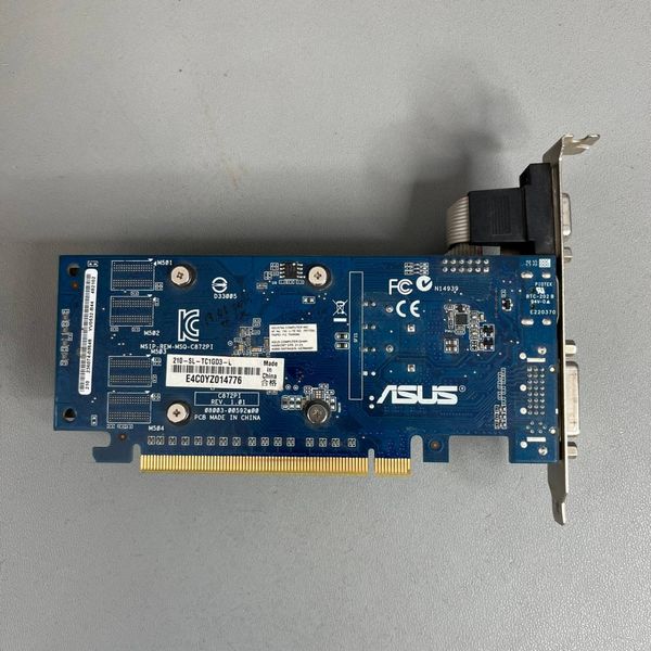 Видеокарта 1Gb GeForce Gt210 Asus 210 Silent 210-SL-TC1GD3-L